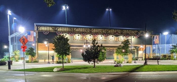 Memorial field lights