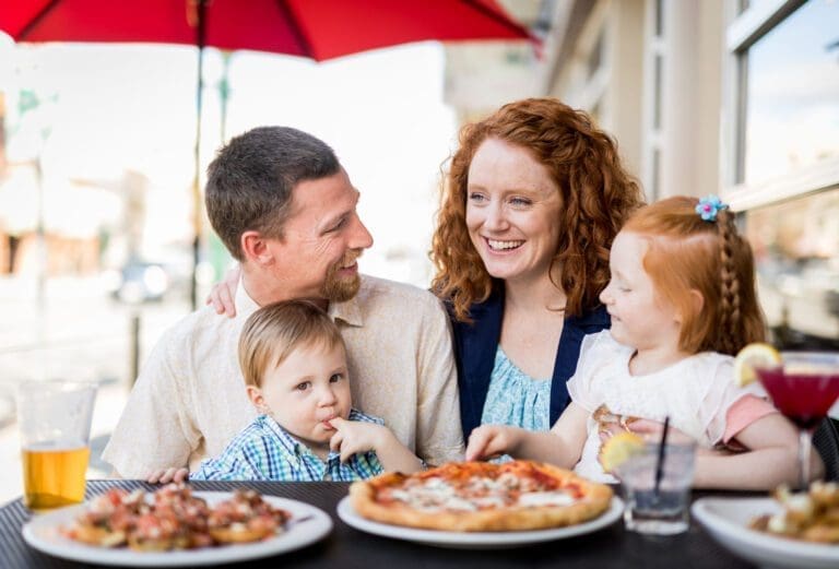 family outdoor dining home 768x521